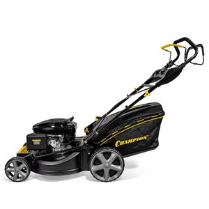 CHAMPION Газонокосилка LM5344 PRO { 4,4кВт привод 525мм 65л 25-75мм 1рычаг/6, 38кг 4в1 }