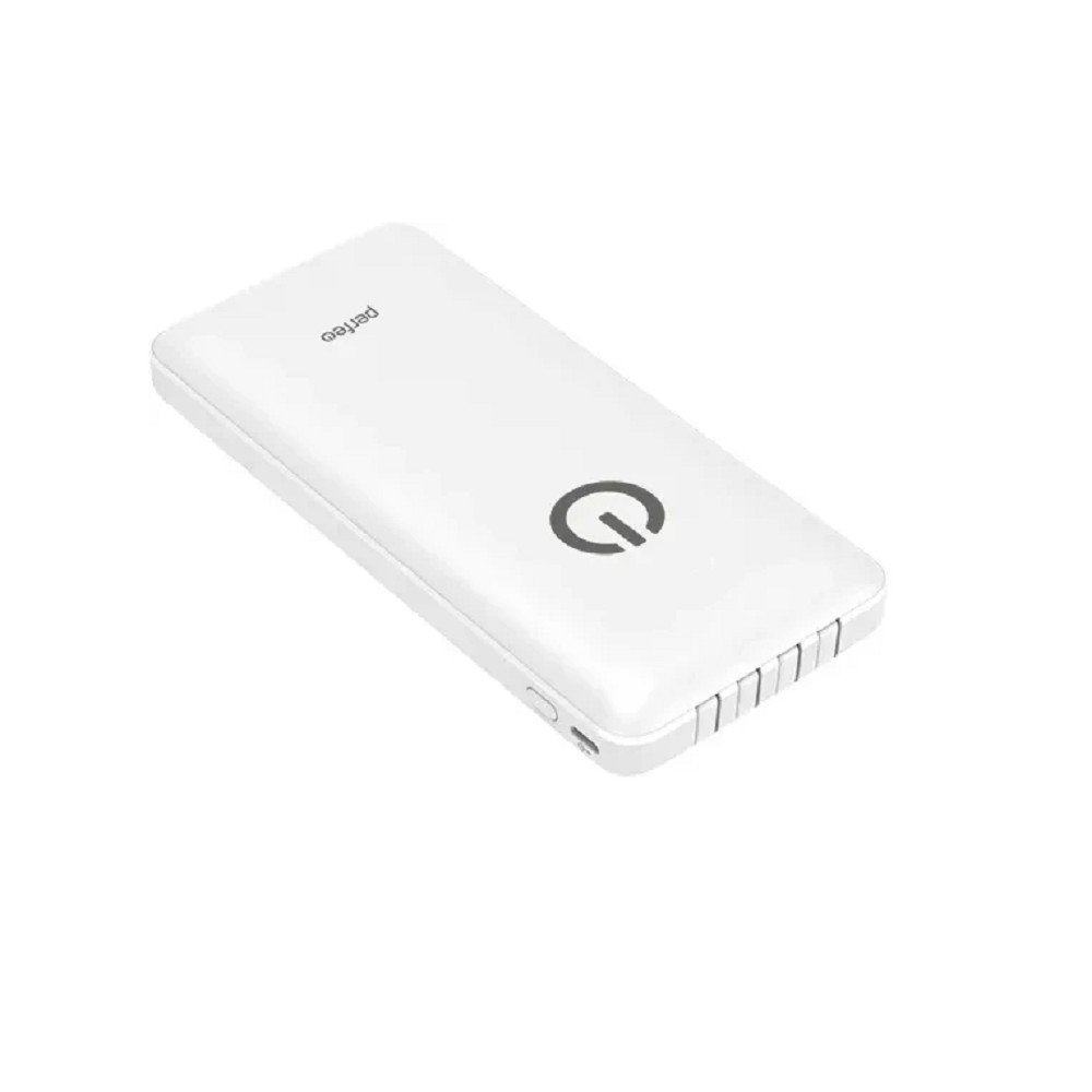 Perfeo Powerbank ABSOLUTE 10000mah In Micro usb,USB /Out USB,Micro usb,Type-C,Lightning, 2.1А/ White (PF_B4879)