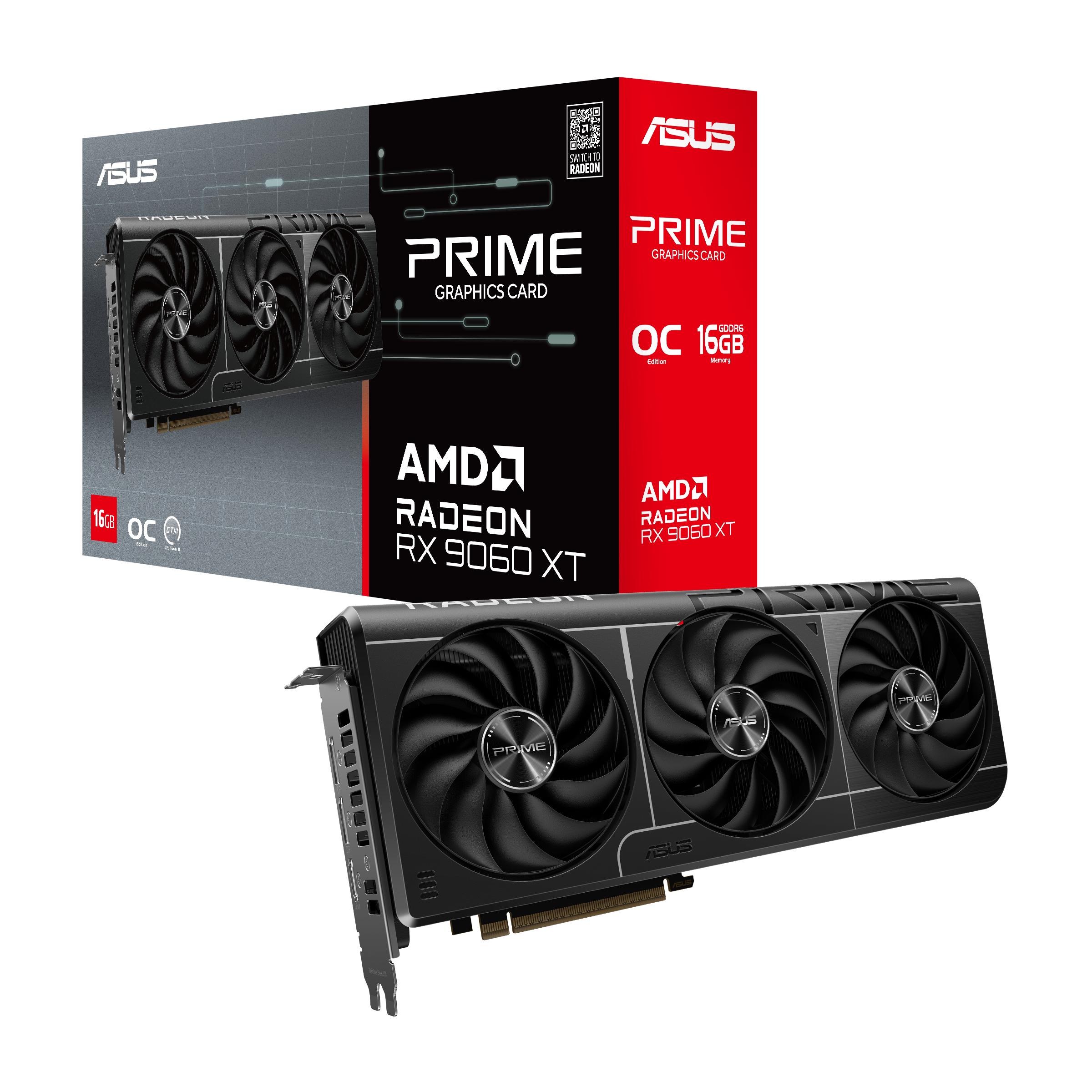 Видеокарта/ PRIME-RX9060XT-O16G, 90YV0LF1-M0NA00