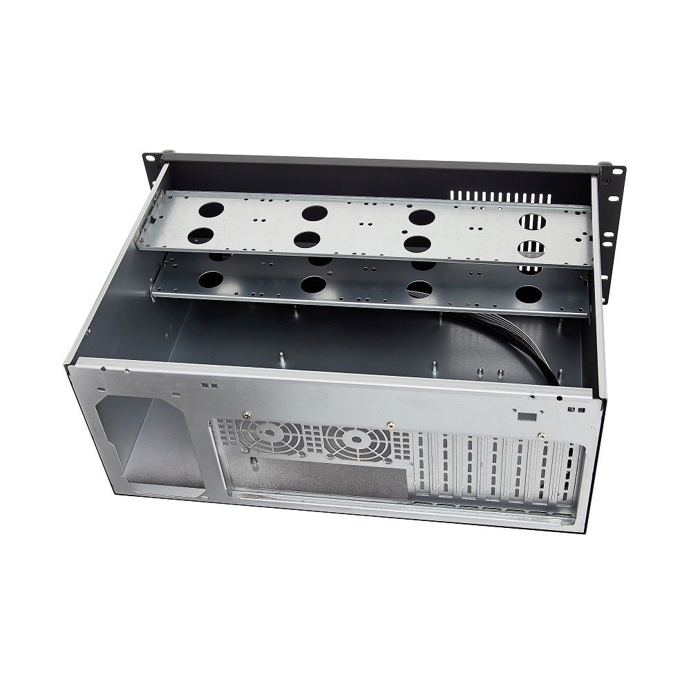 Exegate EX281235RUS Серверный корпус ExeGate Pro 4U300-08 <RM 19",  высота 4U, глубина 300, без БП, USB>