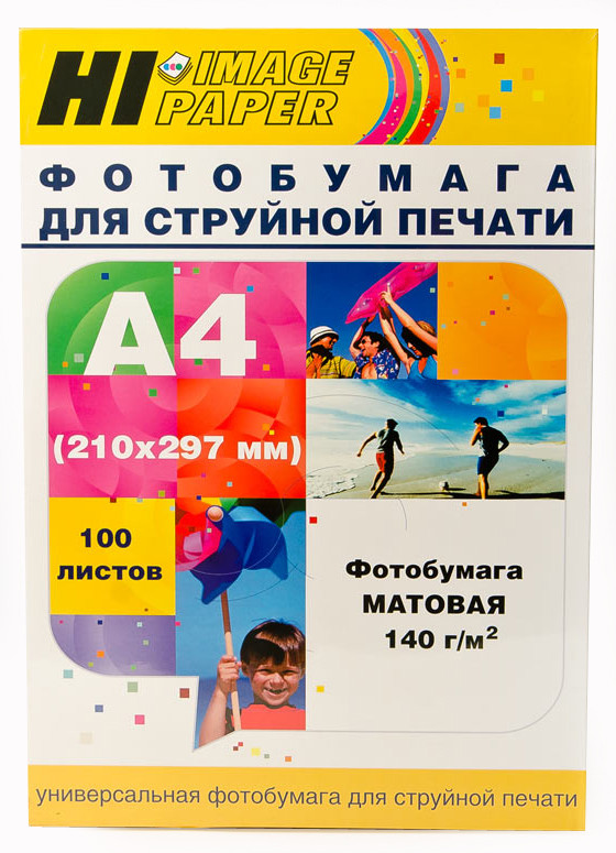 Фотобумага Hi-Image Paper матовая односторонняя, A4, 140 г/м2, 100 л., A211600U