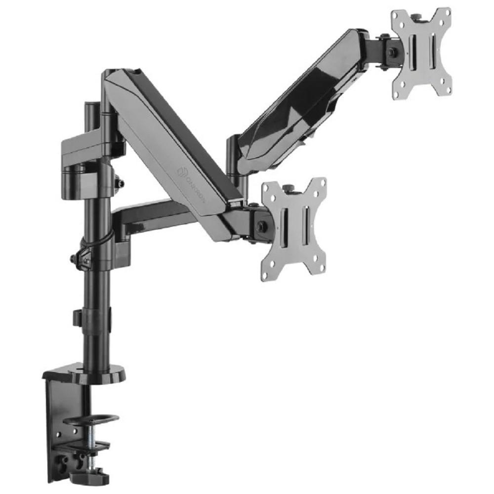 ONKRON G140 чёрный {Для двух экранов диагональю 13"-32" Допустимая нагрузка: 2х (1-8 кг (2.2 - 17.6 lbs)) VESA: 100x100, 75x75}, 4603728441351