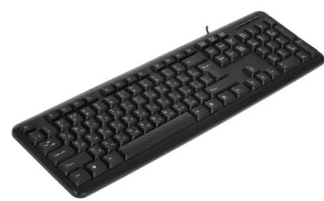 Exegate EX279939RUS Клавиатура Exegate LY-331L2, <USB, шнур 2,2м, черная,  104кл, Enter большой>, OEM