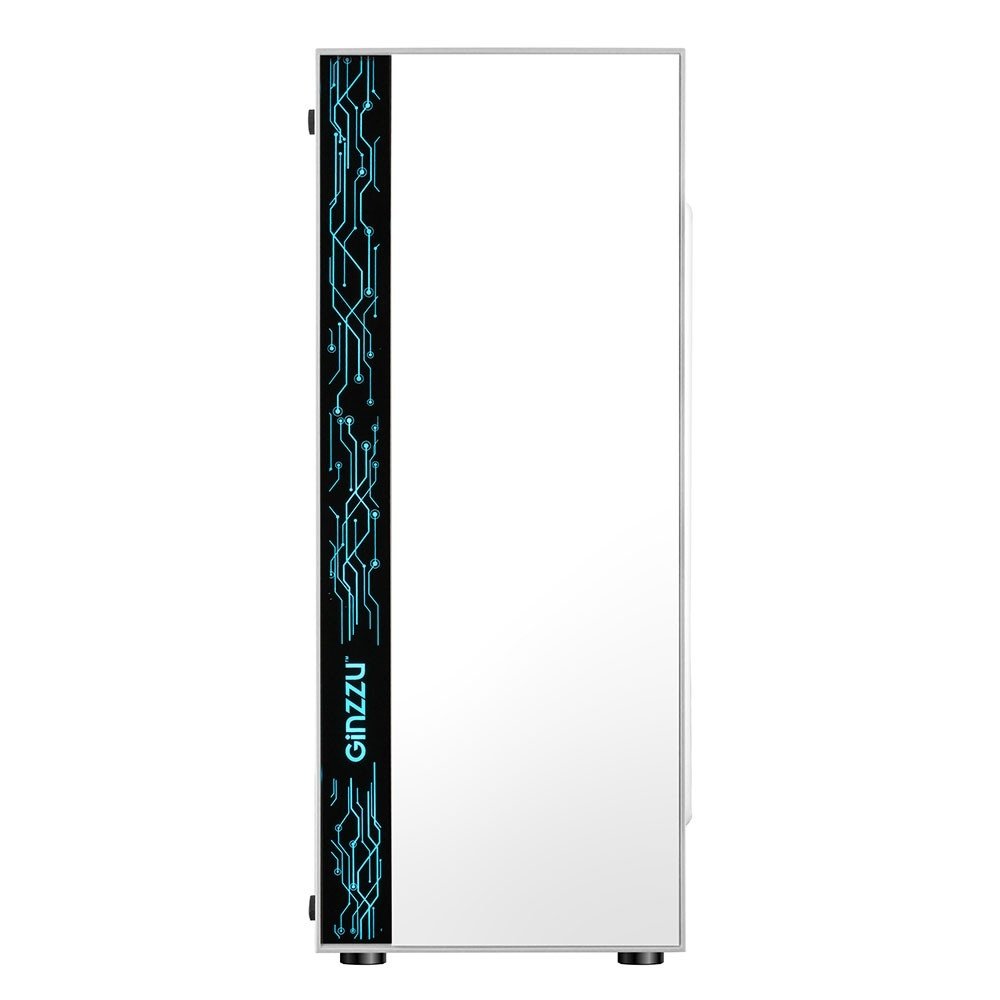 Ginzzu A390  White Window RGB подсветка 1*USB 3.0, 2*USB 2.0, AU