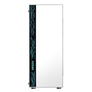 Ginzzu A390  White Window RGB подсветка 1*USB 3.0, 2*USB 2.0, AU