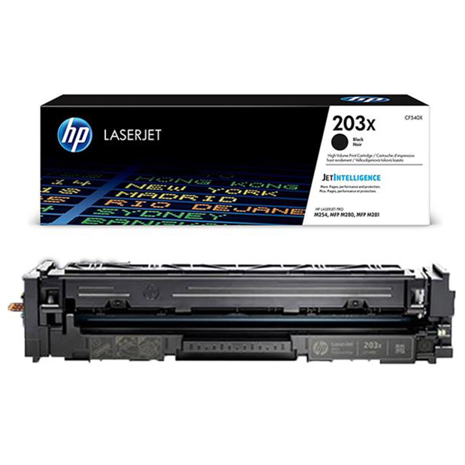 Картридж HP 203X лазерный черный увеличенной емкости (3200 стр), CF540X