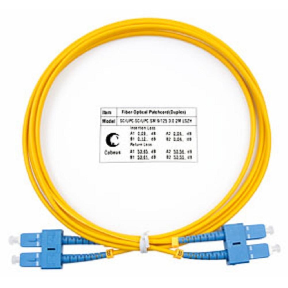 Cabeus FOP(d)-9-SC-SC-2m Шнур оптический duplex SC-SC 9/125 sm 2м LSZH