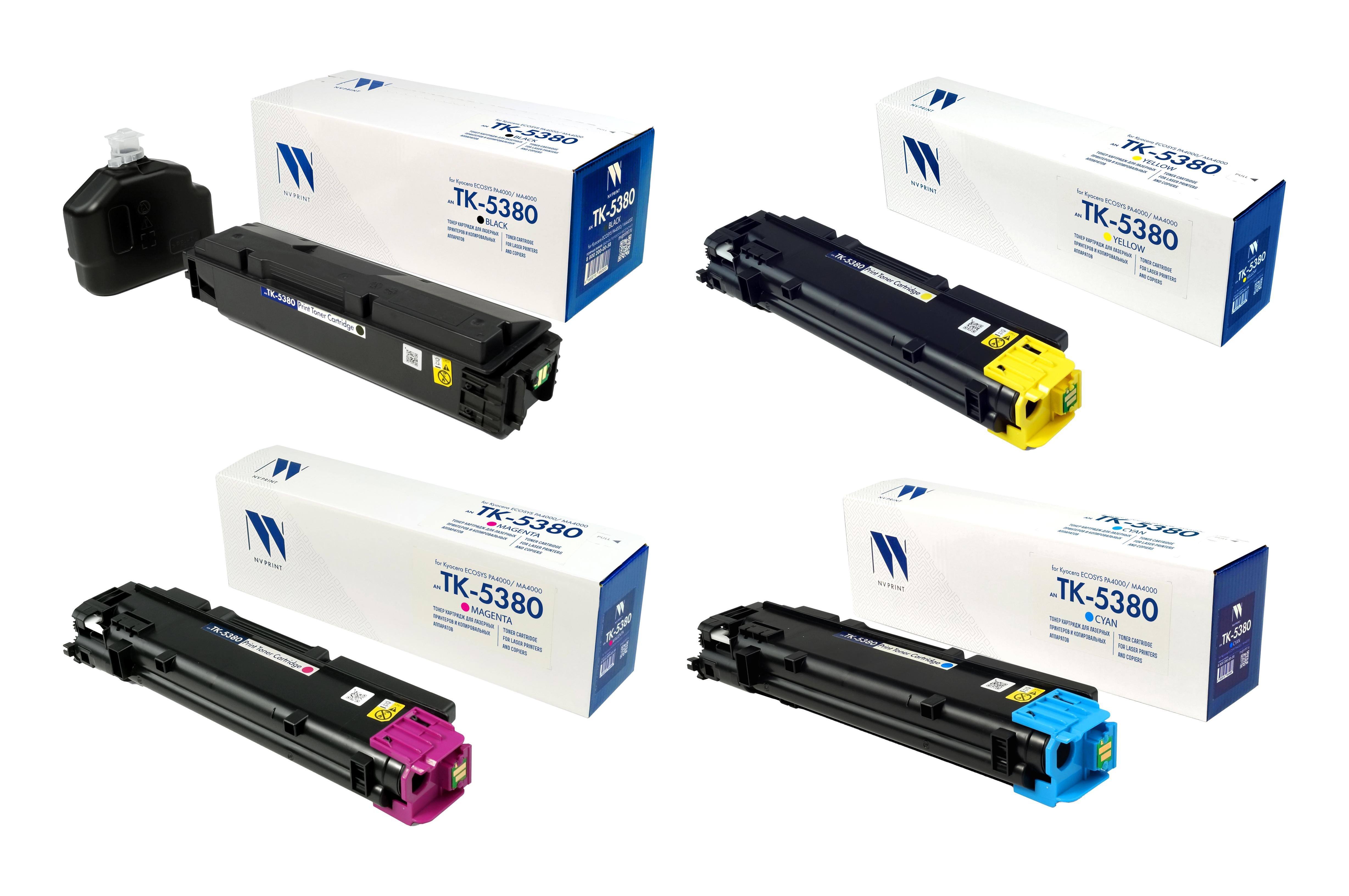 Комплект картриджей NVP совместимых NV-TK-5380 CMYK, NV-TK-5380CMYK
