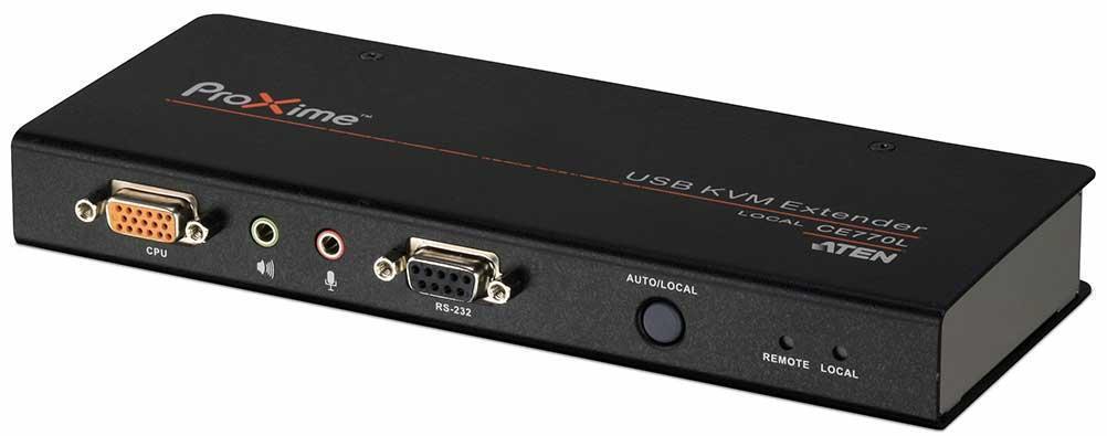 Удлинитель консоли (клав./мышь USB+мон.+аудио+RS232) на 200м/ USB KVM EXTENDER W/1.8M W/230V ADP, CE770