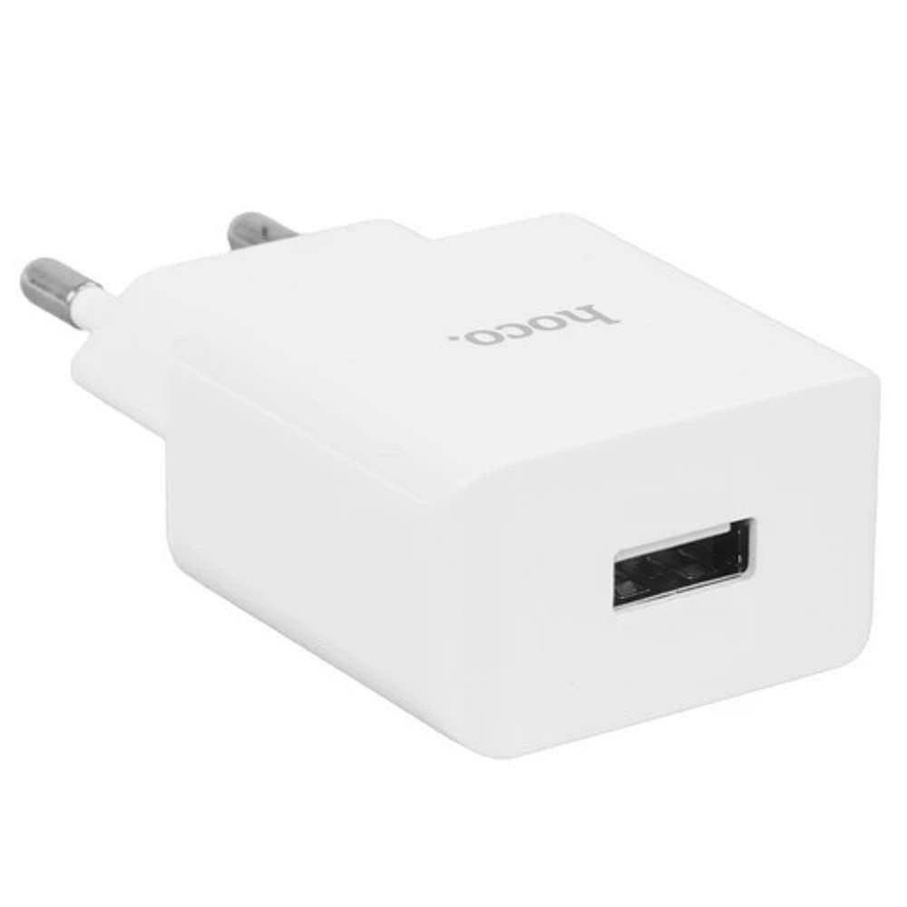 HOCO C106A/ Сетевое ЗУ/ 1 USB/ Выход: 10.5W/ White, HC-83882