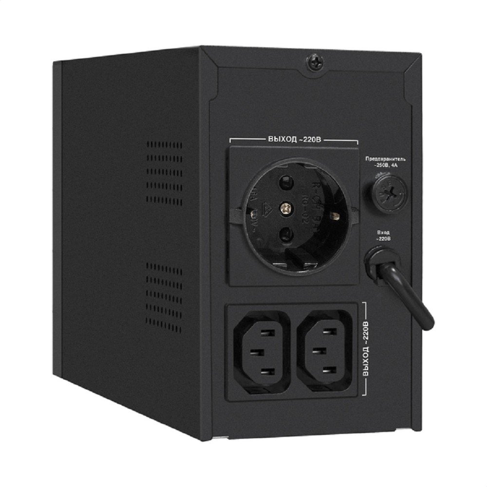 Exegate EX292769RUS ИБП ExeGate Power Smart ULB-650.LCD.AVR.1SH.2C13 <650VA/360W, LCD, AVR,1*Schuko+2*C13, металлический корпус, Black>