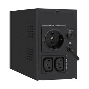 Exegate EX292769RUS ИБП ExeGate Power Smart ULB-650.LCD.AVR.1SH.2C13 <650VA/360W, LCD, AVR,1*Schuko+2*C13, металлический корпус, Black>