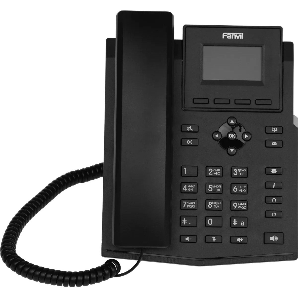 Fanvil X301 c б/п черный SIP телефон