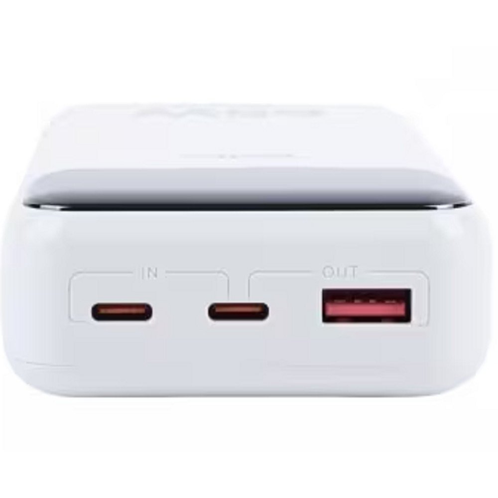 Perfeo Powerbank LAPTOP 65W 20000 mAh/LED дисплей/PD+QC 3.0/2Type-C/1 USB,max 65W/White (PF_E1637)