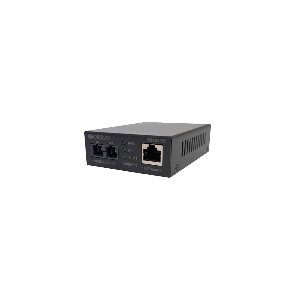ORIGO OMCG10SC/A1A Медиаконвертер 1000Base-T / 1000Base-LX (SC), 1310 нм, одномод, до 10 км