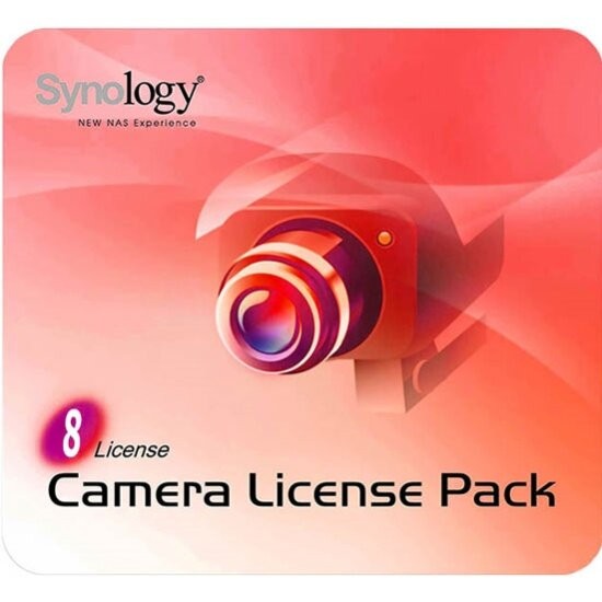 Сертификат экземпляра ПО на бумажном носителе Synology 8-camera expansion pack (incl activation key to increase number cameras attached to NAS)(LicensePack8), DEVICE LICENSE (X 8)