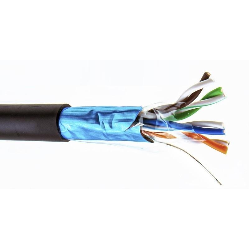5bites Кабель FS5505-305CPE витая пара FTP/SOLID/5E/24AWG/COPPER/PE/BLACK/OUTDOOR/DRUM/305M