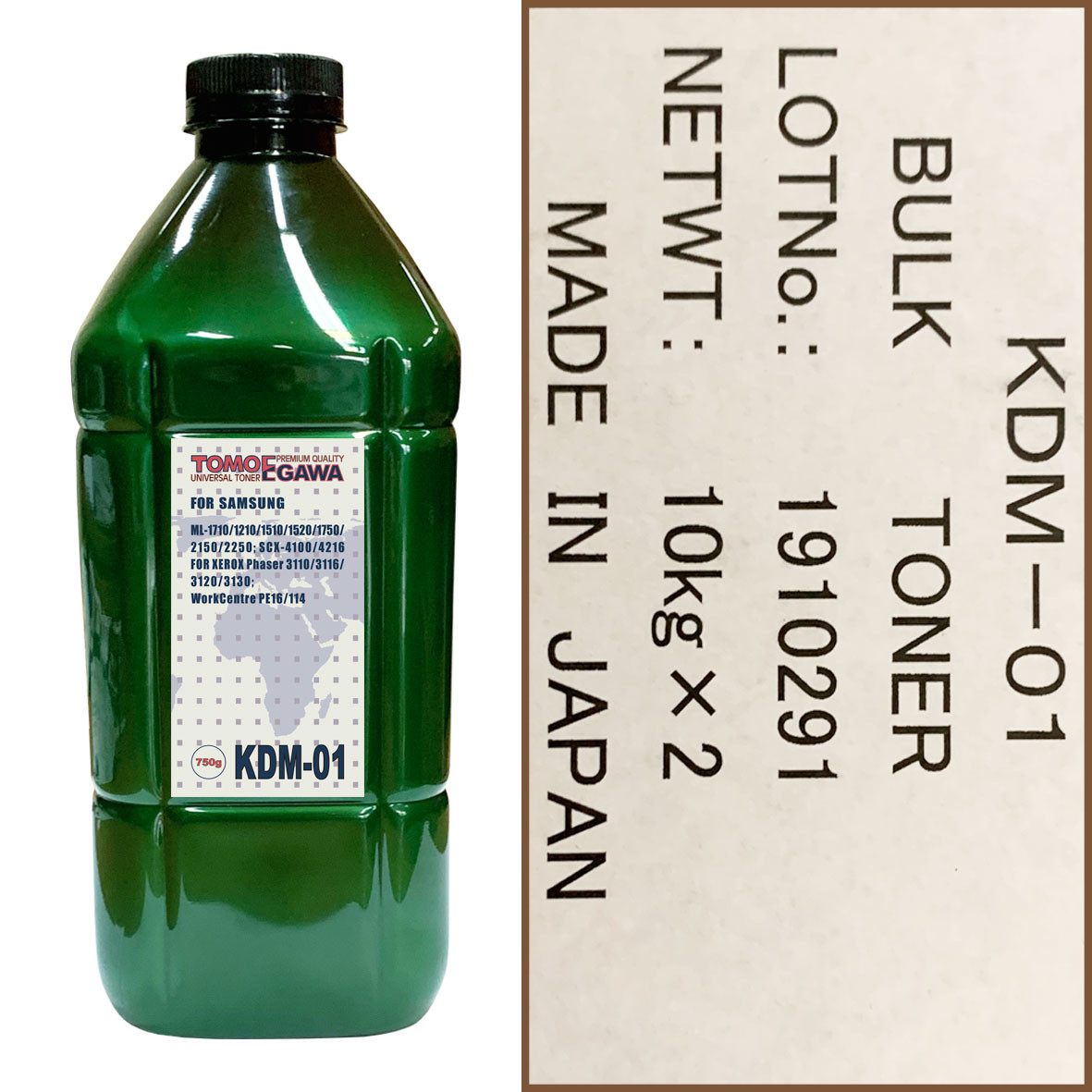 Тонер для SAMSUNG Универсал тип KDM-01(SA-17) (фл,750,TOMOEGAWA) Green Line