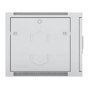 Cabeus SH-05F-6U60/35m Шкаф телекоммуникационный настенный 19" 6U 600x350x368mm (ШхГхВ) дверь металл, цвет серый (RAL 7035)