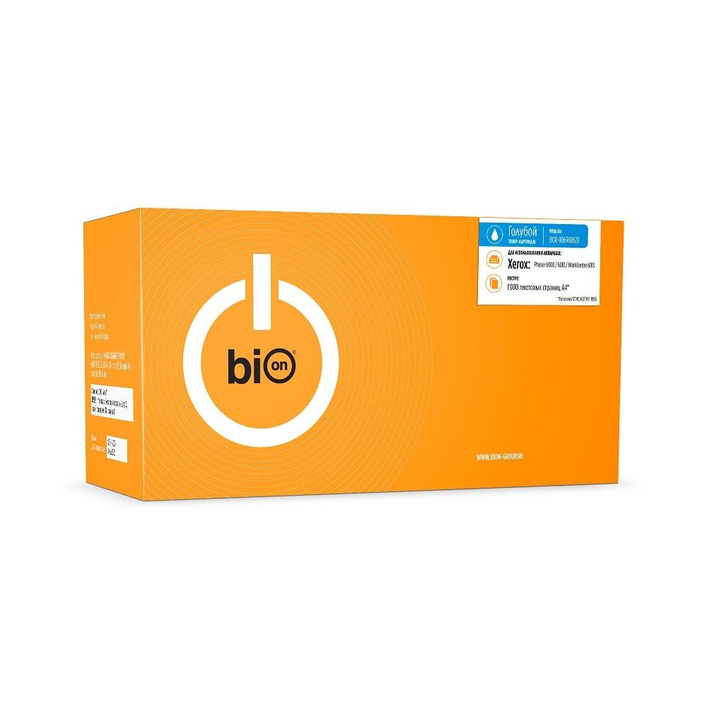 Bion BCR-106R01631 Картридж для Xerox { Phaser 6000/6010, WorkCentre 6015 }(1000  стр.), Голубой, с чипом