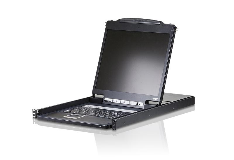 КВМ консоль ATEN 19" 8-Port PS/2-USB VGA Single Rail LCD KVM Switch, CL1308N-ATA-RG