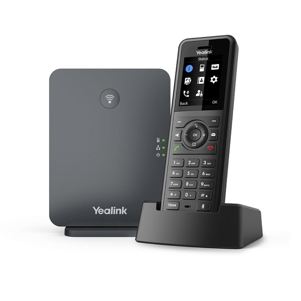 Yealink SIP - W77P телефон (база W70B + трубка W57R) до 10 SIP-аккаунтов, до 10 трубок на базу, до 20 одновременных вызовов, шт"