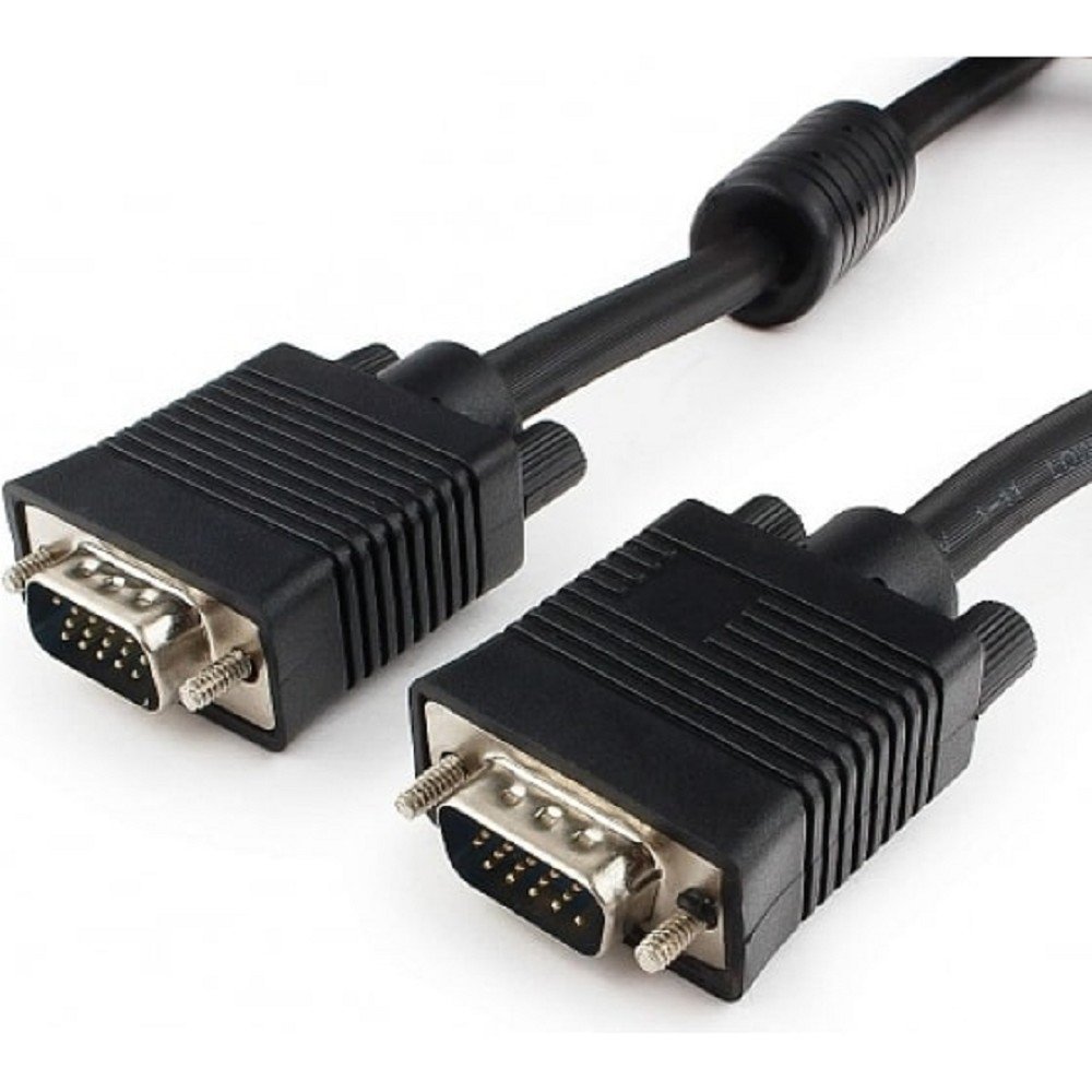 Gembird/Cablexpert CC-PPVGA-20M-B, Кабель VGA Premium , 15M/15M, 20м, черный, тройной экран,феррит.кольца
