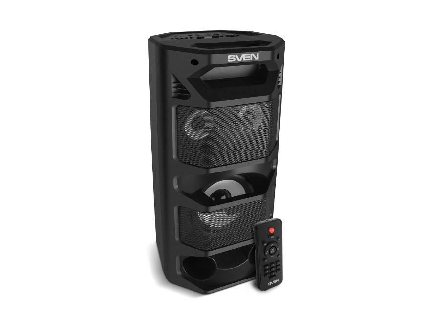 SVEN PS-670, черный (65 Вт, TWS, Bluetooth, FM, USB, microSD, LED-дисплей, пульт, 4400мА*ч), SV-020170