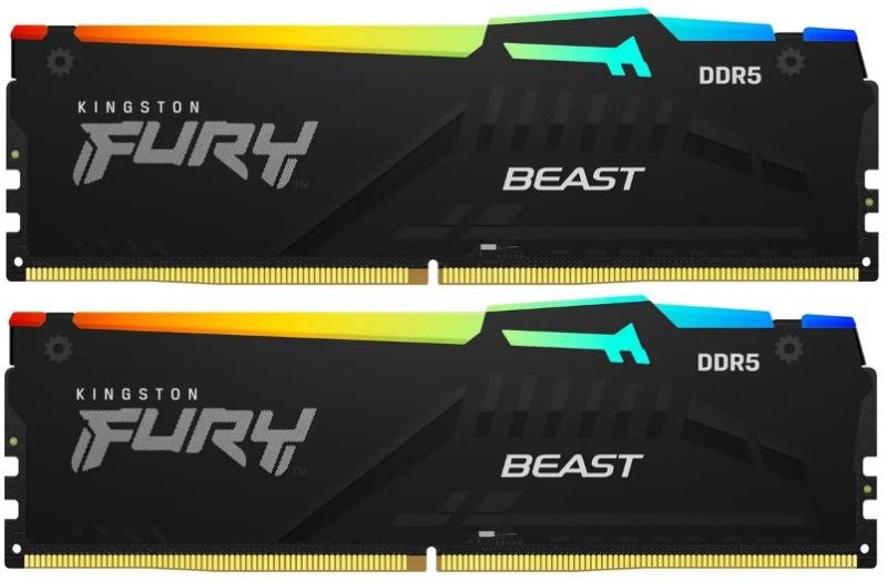 Модуль памяти DIMM 16GB (8GBх2) DDR5-6000 RGB KF560C30BBEAK2-16 KINGSTON
