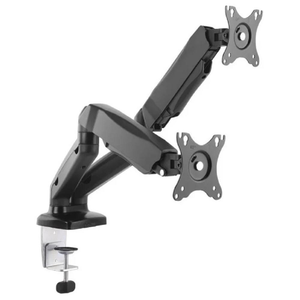 ONKRON G160 чёрный {Для двух экранов с диагональю 13"-32" Допустимая нагрузка: 2 x  (2-8 кг) VESA: 75x75, 100x100 мм}, 4603726156837