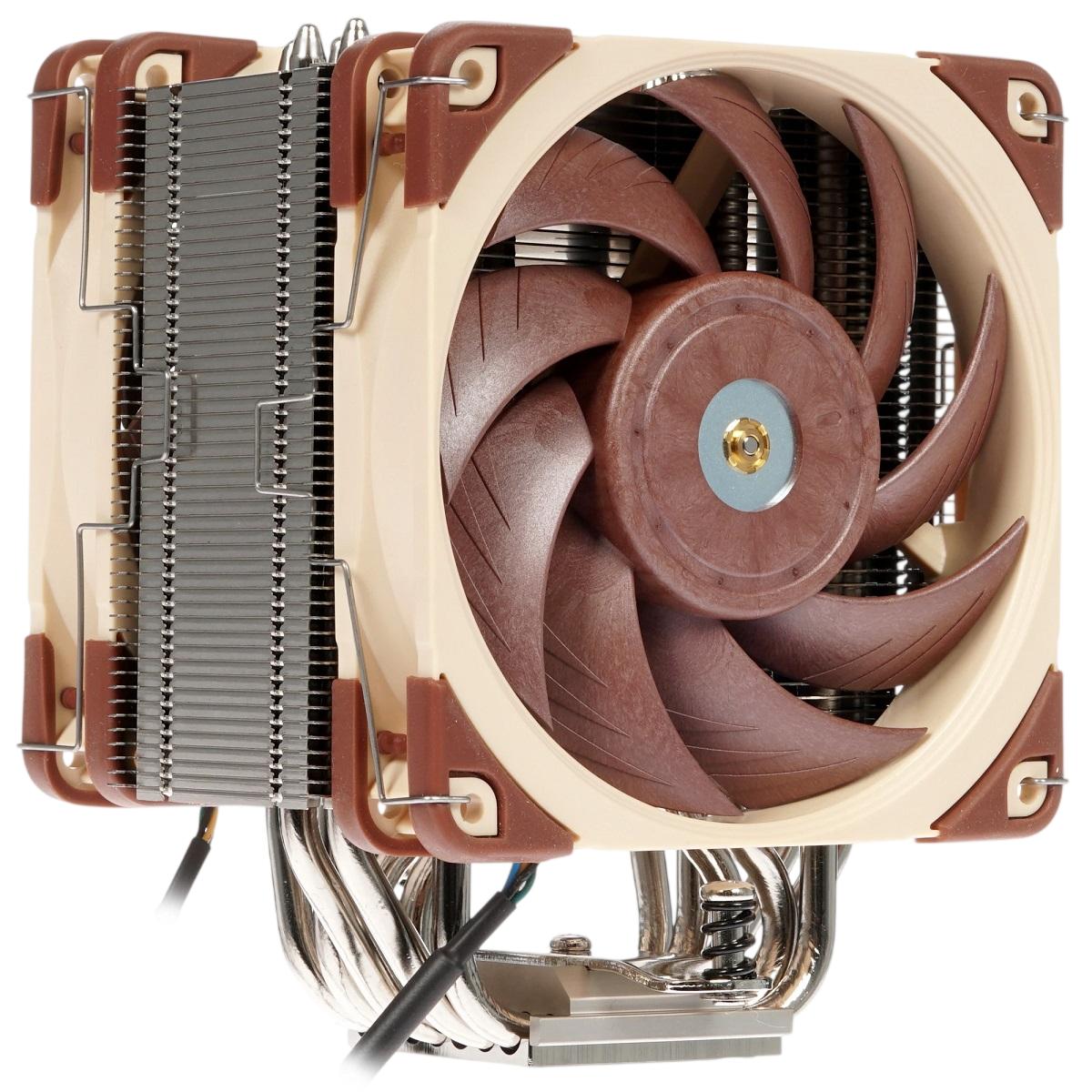 Кулер для процессора/ CPU Cooler Noctua NH-U12A (169W, 4-pin PWM, 158mm, Al/Cu, 7x6mm, 2x120x120x25mm, 60CFM, 22.6dBA, 2000RPM, S: 1851/1700/1200/115X, AM5/AM4, Beige/Brown)