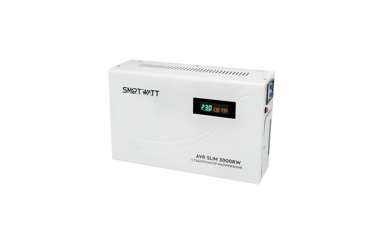 Настенный стабилизатор напряжения SMARTWATT AVR SLIM 3000RW, 4512020310007