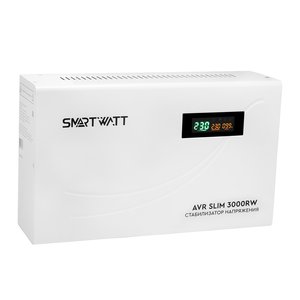 Настенный стабилизатор напряжения SMARTWATT AVR SLIM 3000RW, 4512020310007