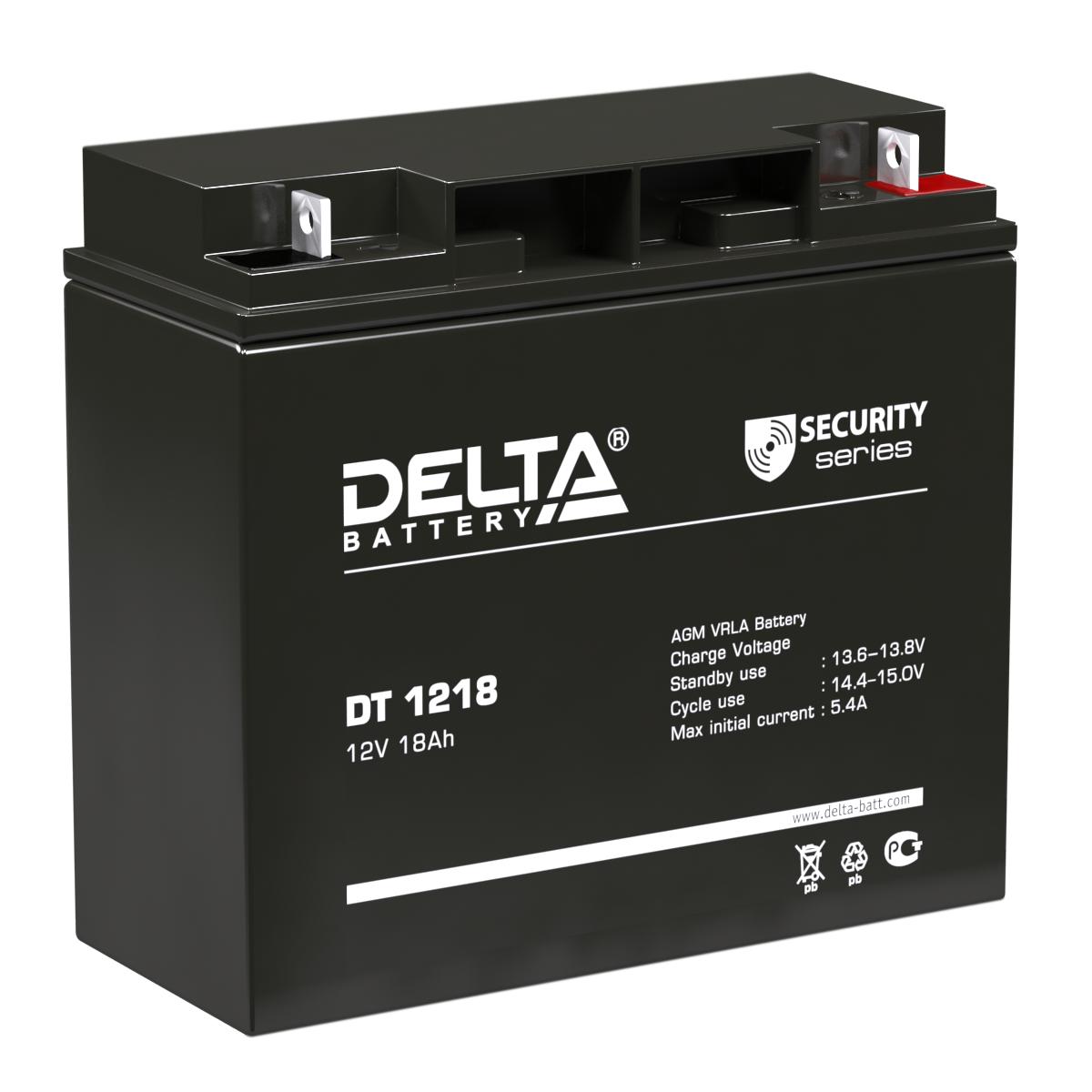 Аккумуляторная батарея DELTA BATTERY DT 1218, 4614010040015