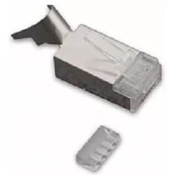 Разъемы RJ-45 для экранированной витой пары CAT6, калибр проводника 23 и 24AWG, диаметр изоляции жил до 1,5 мм, CON-RJ45-2
