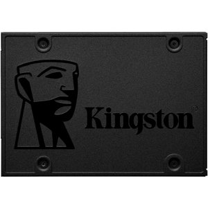 Твердотельный накопитель/ Kingston SSD A400, 960GB, 2.5" 7mm, SATA3, 3D TLC, R/W 500/450MB/s, TBW 300, DWPD 0.3 (36 мес), SA400S37/960G