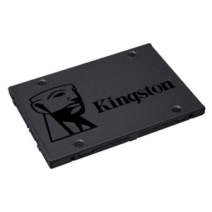 Твердотельный накопитель/ Kingston SSD A400, 960GB, 2.5" 7mm, SATA3, 3D TLC, R/W 500/450MB/s, TBW 300, DWPD 0.3 (36 мес), SA400S37/960G