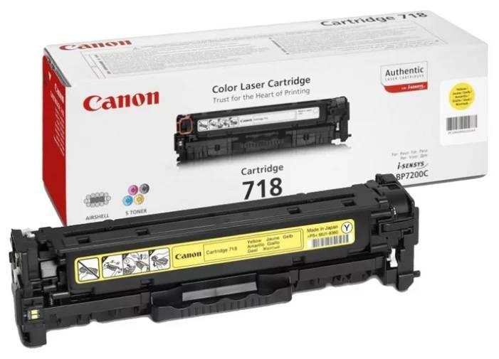 Картридж CANON 718 Y желтый  2900 стр, 2659B002
