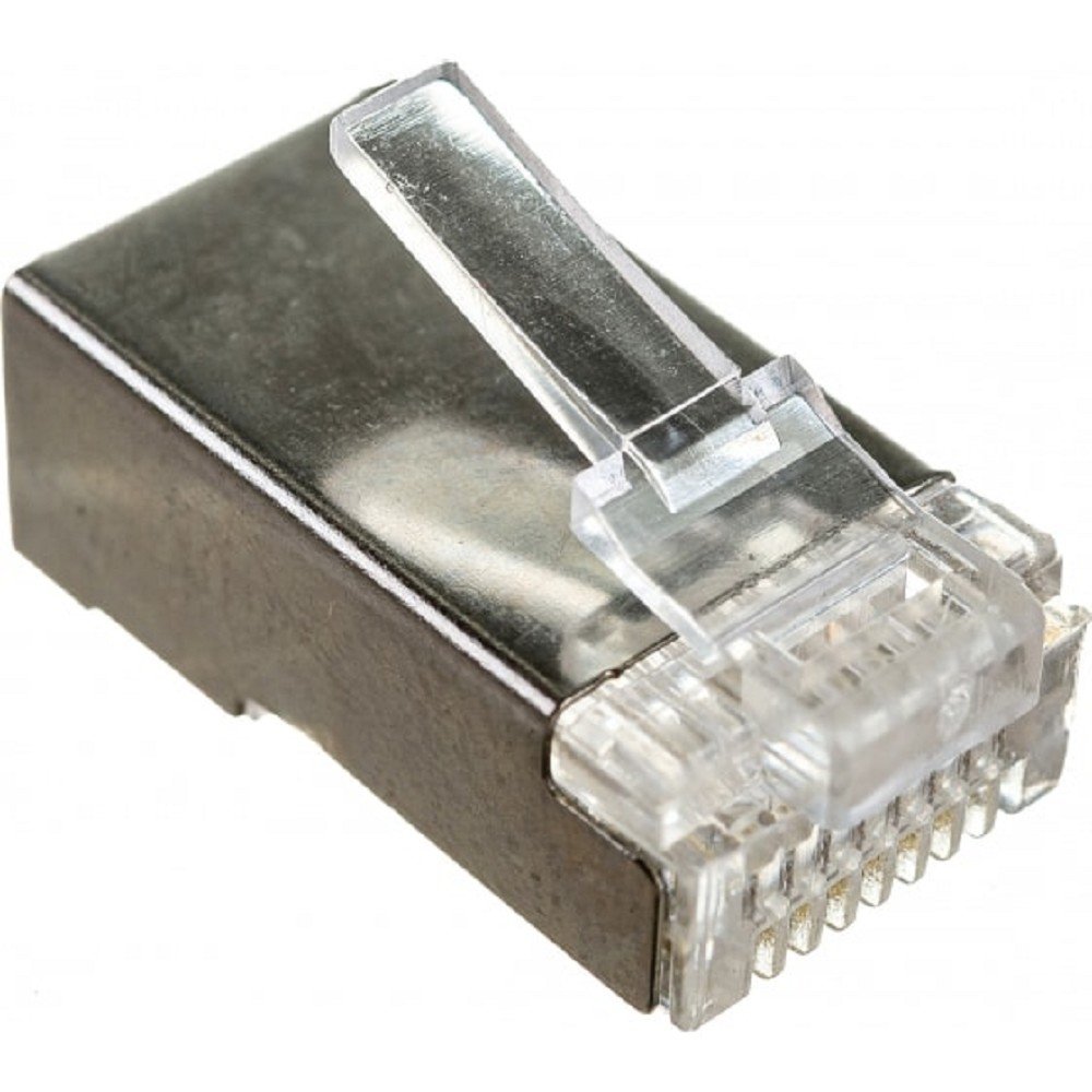 Cablexpert коннектор кат 5, экранированный RJ45 FTP8P8C, 100 шт. в уп. (PLUG5SP)