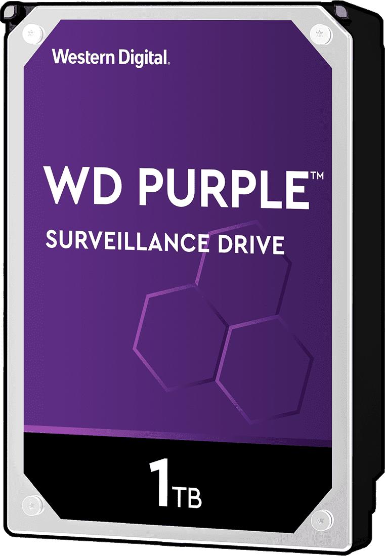 Жесткий диск/ HDD WD SATA3 1Tb Purple Video IntelliPower 64Mb (clean pulled) 1 year warranty (replacement ST1000VX013, WD11PURZ), WD10PURZ