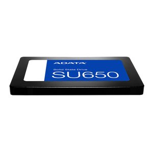 Твердотельный накопитель/ ADATA SSD Ultimate SU650, 960GB, 2.5" 7mm, SATA3, 3D TLC, R/W 520/450MB/s, IOPs 40 000/75 000, TBW 560, DWPD 0.5 (3 года), ASU650SS-960GT-R