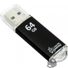 Smartbuy USB Drive 64Gb V-Cut Black SB64GBVC-K3