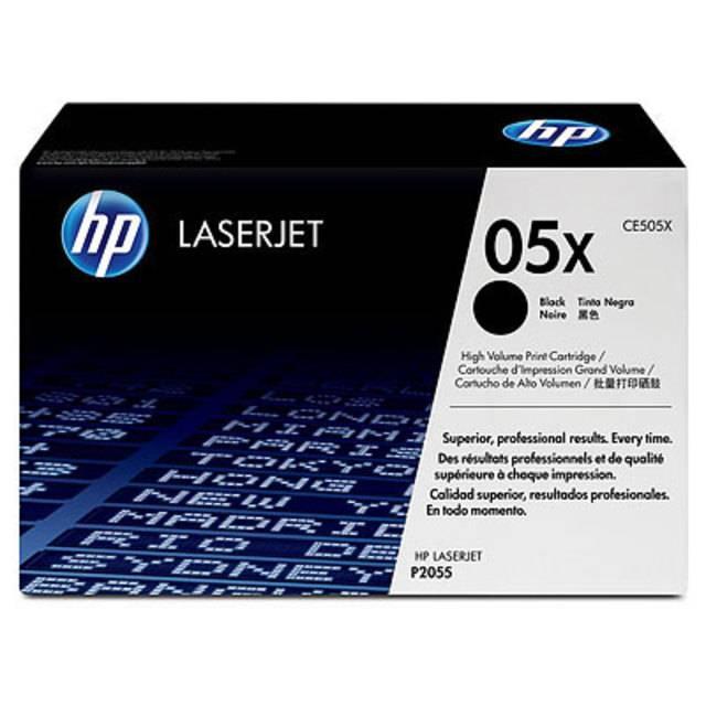 Картридж HP 05X лазерный увеличенной емкости (6500 стр), CE505X