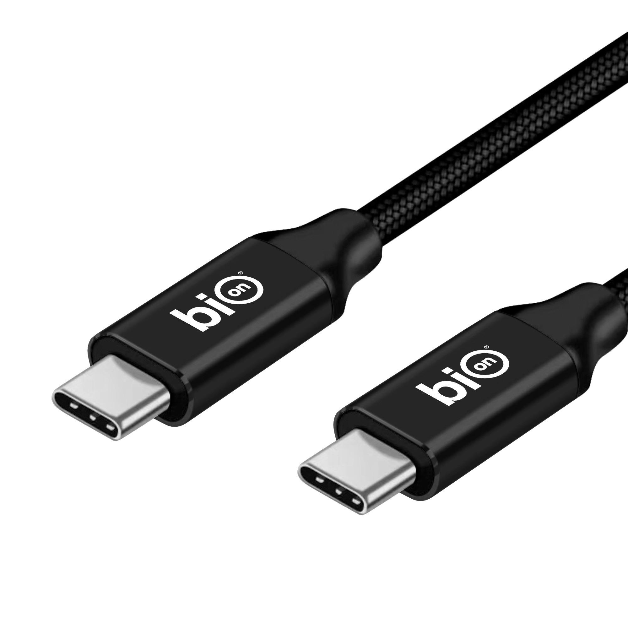 Bion Кабель USB4 v2.0 (CM/CM), 16K@60Hz, 80 Гбит/с, 240W, 5A, медь, 2 м, чёрный [BXP-USB4V2-CMCM-020M]