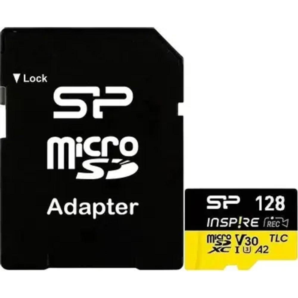 Micro SecureDigital 128GB Silicon Power U3,V30,A2,Inspire,DDR200 W/A SP128GBSTXLA2V1N, SP128GBSTXLA2V1NSP