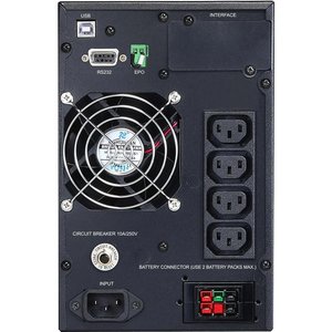 PowerCom Macan MAC-1000 ИБП {On-Line, 1000VA / 1000W, Tower, 4 xC13, LCD, Serial+USB, SNMPslot, подкл. доп. батарей} (1034861)