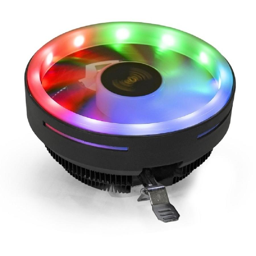 Exegate EX286157RUS Кулер ExeGate Dark Magic EE126R-PWM.RGB (Al black coating, 775/1150/1151/1155/1156/1200/1700/A­M2/AM2+/AM3/AM3+/AM4/FM1/FM2/754/939/940 TDP 95W,Fan 120mm, PWM, 900-2000RPM,Hydro be