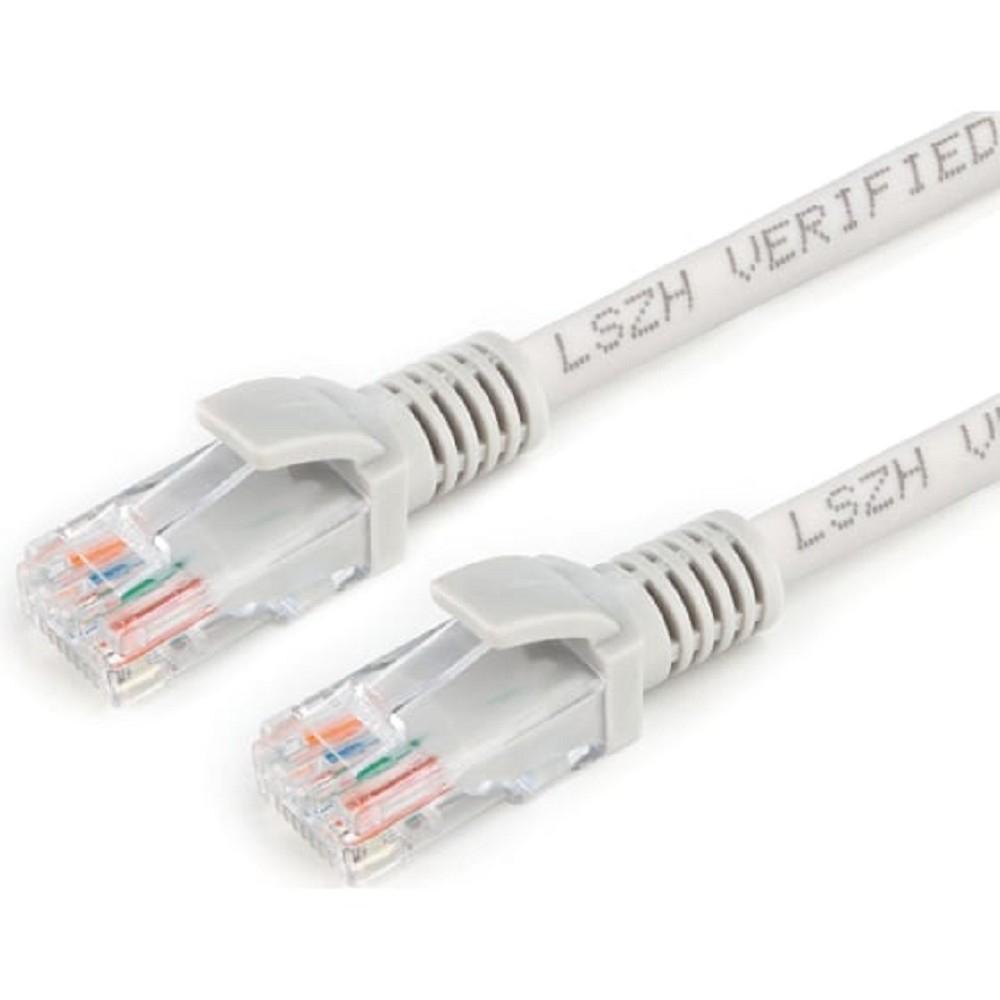 Cablexpert Патч-корд LSZH медный UTP кат.5e, 15м, литой, многожильный (серый) [PP30-15M]
