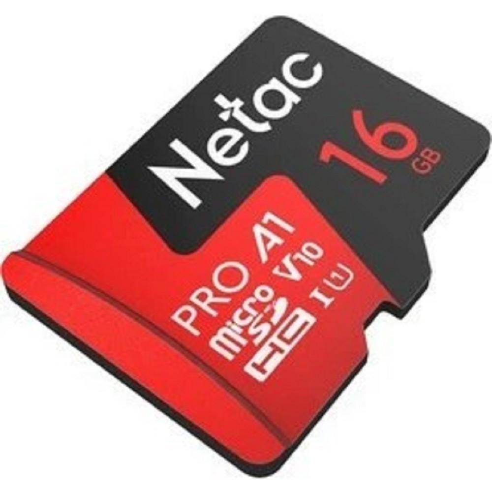 Micro SecureDigital 16GB Netac MicroSD card P500 Extreme Pro, retail version w/SD adapter, NT02P500PRO-016G-R
