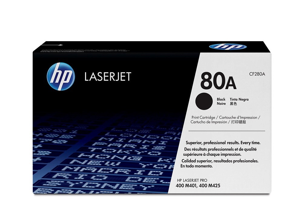 Тонер-картридж/ HP 80A Black LJ Toner Cartridge, CF280A
